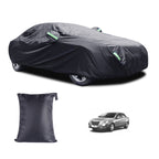 190T Silver Coated Cloth Car Rain Sun Protection Car Cover with Reflective Strip, S, M, L, XL, XXL, Y-M, Y-L, Y-XL