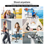 TELESIN Flexible Mount Bracket Octopus Tripod For Mini Action Camera and Mobile Phone,Spec:, Only Bracket, With Phone Clip Kit