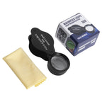 30x 30mm Optical Glass Lens Jewelry Appraisal Folding Magnifier, 30X