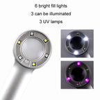 30X Handheld Rechargeable Jewelry Appraisal Magnifier LED Currency Detector Light