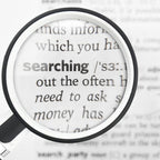 Rubber Handle Folding Rotating Hand Magnifying Glass, 75mm, 90mm, 100mm