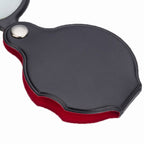 5pcs 6X 60mm Foldable Leather Case Reading Magnifier, Leather Folding 6X