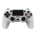 For PS4 Wireless Bluetooth Game Controller With Light Strip Dual Vibration Game Handle, White, Black, Red, Blue, Green, Rose Red, Letter, Line, Fire Ghost, Cartoon, Hulk, Skeleton, Gear, Lightning, Flame, Cloud, Burst, Wood Grain, Star Red             ...