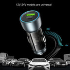 Yesido Y49 Car USB3.0 Fast Charger 30W Translucent PD Fast Charging, Y49