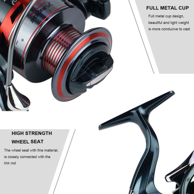 All-Metal Rocker Fishing Wheels Metal Head Fishing Line Spinning Wheel, YUMOSHI XS1000, YUMOSHI XS2000, YUMOSHI XS3000, YUMOSHI XS4000, YUMOSHI XS5000, YUMOSHI XS6000, YUMOSHI XS7000
