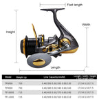 Long-distance Casting Reel Large Gapless Sea Rod Fishing Reel Spinning Reel, TF8000, TF9000, TF10000, TF11000