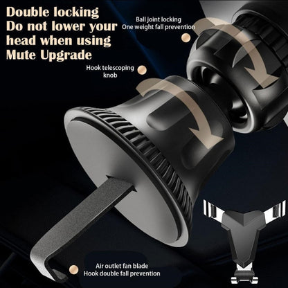 Gravity Navigation Car Air Outlet Triangular Mobile Phone Holder
