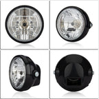 Motorcycle 7 Inch LED Headlight Angel Ring With Steering Function, PE-D7inS01