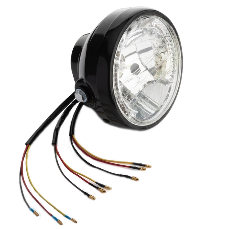 Motorcycle 7 Inch LED Headlamp Angel Ring Steering Function With Bracket, PE-D7inS01TZ 28-36MM, PE-D7inS01TZ 35-43MM
