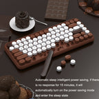 Ajazz 308I 84 Keys Tablet Computer Notebook Home Office Punk Bluetooth Keyboard, Mixed Color Purple, Mixed Color Pink, Milk Tea Color, Mixed Color Green