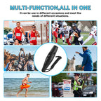 WANJOTEC EW001 Large Volume Outdoor Training Referee Coach Electronic Whistle, Black, Red, Blue, Black Red, Black Red Blue
