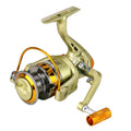 Spinning Fishing Reel 5.2:1 Gear Ratio Metal Spool Saltwater Fishing Tools, YUMOSHI JF2000, YUMOSHI JF3000, YUMOSHI JF4000, YUMOSHI JF5000, YUMOSHI JF6000, YUMOSHI JF7000