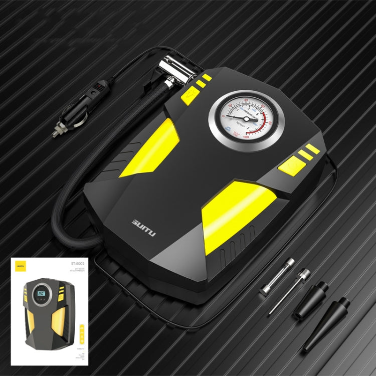 SUITU  ST-5002 DC 12V Car Air Compressor Tire Inflator 150 PSI Auto Air Pump, Pointer Model, Digital Display Model, Pointer Model+Toolbox, Digital Display Model+Toolbox