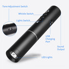 H11 Rechargeable Traffic Command Training Electronic Whistle with Lighting Function, CN Plug, H11 (Black)
