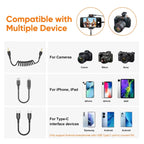 APEXEL APL-MIC009 One For Two Outdoor Live Noise Canceling Microphone, APL-MIC009