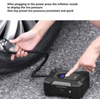 SUITU  ST-818  DC 12V Wired Car Air Pump Tire Inflator With LED Lighting, Pointer Model, Digital Display Model, Pointer Model+Toolbox, Digital Display Model+Toolbox
