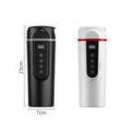 SUITU  HQ-3900 24V/12V Car/Truck Heated Coffee Mug Smart Mug,Spec:, Small Screen White, Small Screen Black, Large Screen White, Large Screen Black