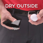 Microfiber Fleece Lining GOLF Ball Cleaning Towel with Carabiner Hook, Cleaning Towel Grey, Cleaning Towel Black
