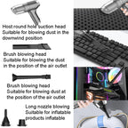 SUITU ST-6671 Wireless Car Vacuum Cleaner Small Handheld Blowing and Suction Dual Use, Style:, Basic Model Black, Basic Model White, Basic Model Black+Floor Brush, Basic Model White+Floor Brush, Brushless Silver Gray, Brushless Dark Green              ...