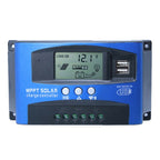 YCX-003 30-100A Solar Charging Controller with LED Screen & Dual USB Port Smart MPPT Charger, 12/24V 30A, 12/24V 40A, 12/24V 50A, 12/24V 60A, 12/24V 100A, 12/24/36/48/60V 100A