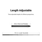 Carbon Fiber Extended Monopod Invisible Selfie Stick for DJI, Insta360, GoPro and Other Action Cameras, 1.5m, 3m, 5m