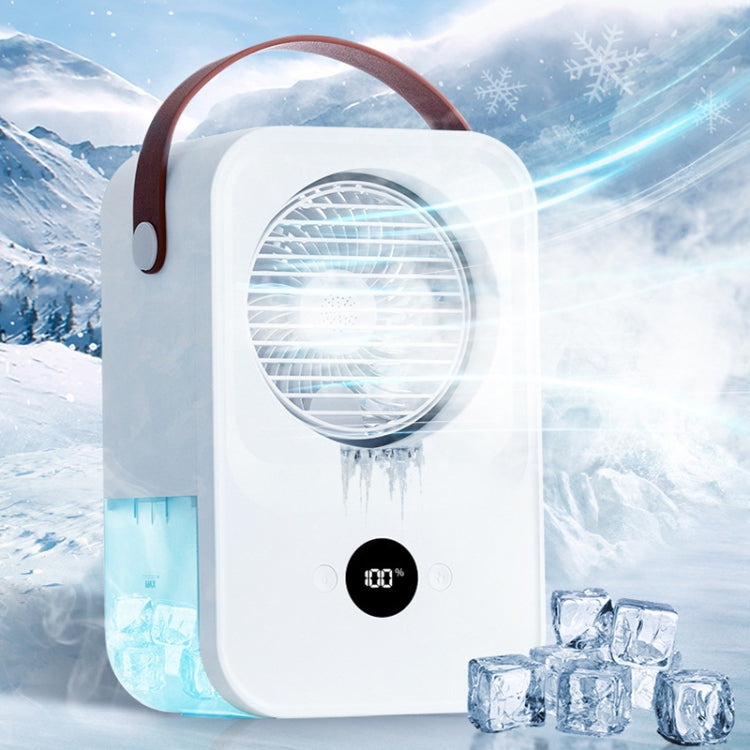 MT-F60 Smart Digital Display USB Charging Air Cooler Desktop Mist Humidification Fan, Standard Version, Remote Control Version, Sound Control Version