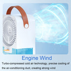 MT-F60 Smart Digital Display USB Charging Air Cooler Desktop Mist Humidification Fan, Standard Version, Remote Control Version, Sound Control Version