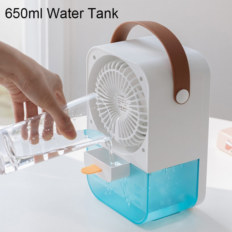 MT-F60 Smart Digital Display USB Charging Air Cooler Desktop Mist Humidification Fan, Standard Version, Remote Control Version, Sound Control Version