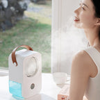 MT-F60 Smart Digital Display USB Charging Air Cooler Desktop Mist Humidification Fan, Standard Version, Remote Control Version, Sound Control Version