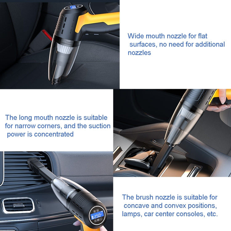 5 In 1 60W  Double Motor Car Vacuum Cleaner With Blowing Air Pump Pressure Measuring Lighting Function, SUITU ST-6637 Wired, SUITU ST-6637  Wireless Model, SUITU ST-6637 Wired +Toolbox, SUITU ST-6637  Wireless+Toolbox