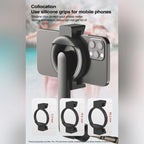 Magnetic Selfie Stick Tripod Handheld Stabilizer Rod With Remote Controller, WS-22005 White, WS-22005 Black