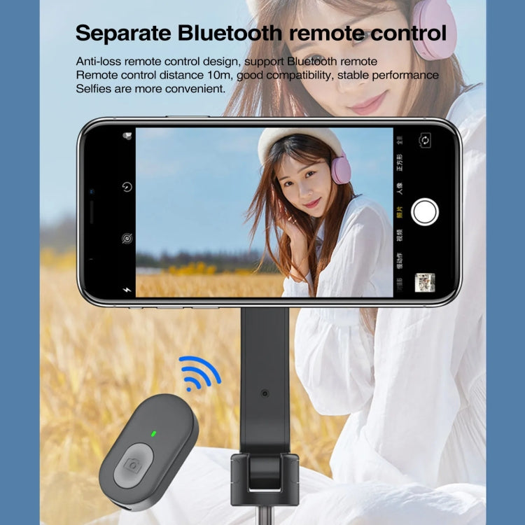 Magnetic Selfie Stick Tripod Handheld Stabilizer Rod With Remote Controller, WS-22005 White, WS-22005 Black