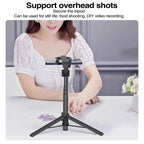 Magnetic Selfie Stick Tripod Handheld Stabilizer Rod With Remote Controller, WS-22005 White, WS-22005 Black