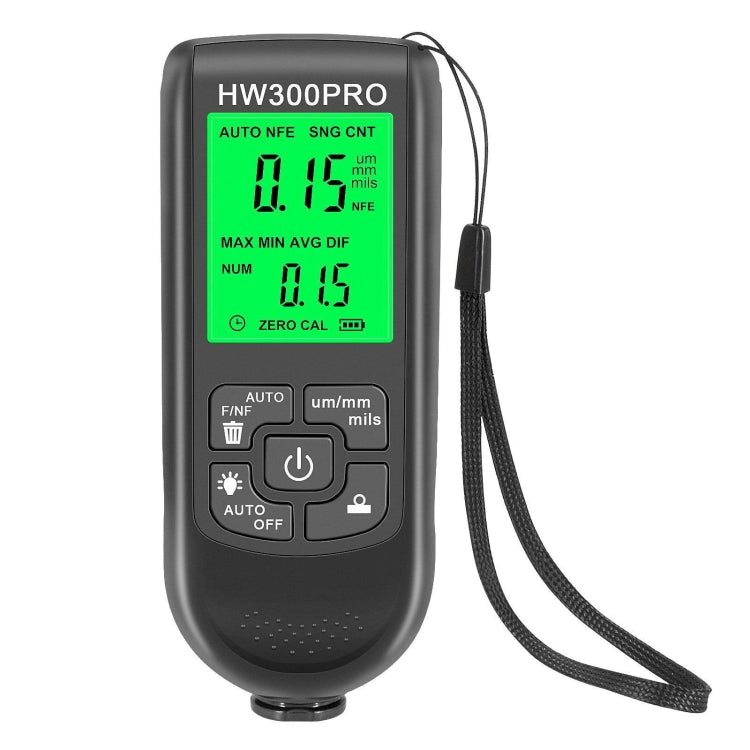 HW-300PRO High Precision Coating Paint Powder Layer Thickness Gauge Anti-slip Paint Film Gauge, HW-300PRO White, HW-300PRO Black