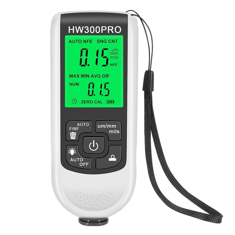 HW-300PRO High Precision Coating Paint Powder Layer Thickness Gauge Anti-slip Paint Film Gauge, HW-300PRO White, HW-300PRO Black