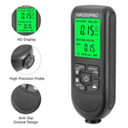 HW-300PRO High Precision Coating Paint Powder Layer Thickness Gauge Anti-slip Paint Film Gauge, HW-300PRO White, HW-300PRO Black