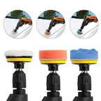 3 Inch Polishing Waxing Pad Sponge Buffing Kit, 22 In 1, 25 In 1, 24 In 1, 24 In 1 With 4 Screws