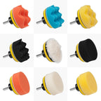 3 Inch Polishing Waxing Pad Sponge Buffing Kit, 22 In 1, 25 In 1, 24 In 1, 24 In 1 With 4 Screws