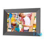 8-Inch Smart Touch Alarm Clock Calendar Electronic Photo Frame With Human Sensor Function, US Plug, 8-Inch