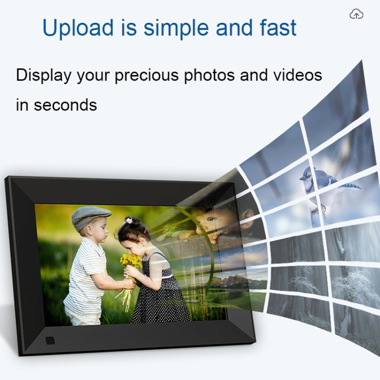 8-Inch Smart Touch Alarm Clock Calendar Electronic Photo Frame With Human Sensor Function, US Plug, 8-Inch