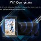 8-Inch Smart Touch Alarm Clock Calendar Electronic Photo Frame With Human Sensor Function, US Plug, 8-Inch