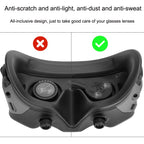 For DJI Goggles 2 Sunnylife AT-BHT565 Dustproof Lens Protective Cover VR Glasses Silicon Cover, AT-BHT565 Black