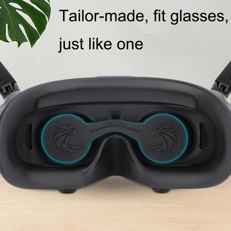 For DJI Goggles 2 Sunnylife AT-BHT565 Dustproof Lens Protective Cover VR Glasses Silicon Cover, AT-BHT565 Black