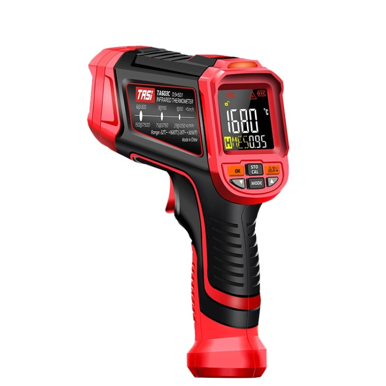 Color Screen Infrared Thermometer Industrial Electronic Thermometer, TASI TA603A -32-1080 degrees Celsius, TASI TA603B -32-1380 degrees Celsius, TASI TA603C -32-1680 degrees Celsius, TASI TA603D -32-1880 degrees Celsius                                 ...