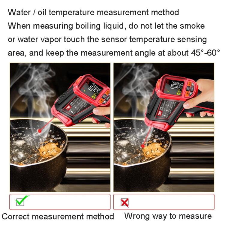Color Screen Infrared Thermometer Industrial Electronic Thermometer, TASI TA603A -32-1080 degrees Celsius, TASI TA603B -32-1380 degrees Celsius, TASI TA603C -32-1680 degrees Celsius, TASI TA603D -32-1880 degrees Celsius                                 ...