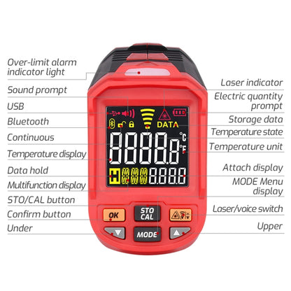 Color Screen Infrared Thermometer Industrial Electronic Thermometer, TASI TA603A -32-1080 degrees Celsius, TASI TA603B -32-1380 degrees Celsius, TASI TA603C -32-1680 degrees Celsius, TASI TA603D -32-1880 degrees Celsius                                 ...
