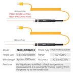 K-Type Probe Use With Thermometer, TASI TB601-1 Liquid Probe, TASI TB601-2 Surface Probe, TASI TB601-3 Surface Thermocouple, TASI TB601-4 Elbow Surface Thermocouple, TASI TB601-5 Pointed Needle Liquid Probe