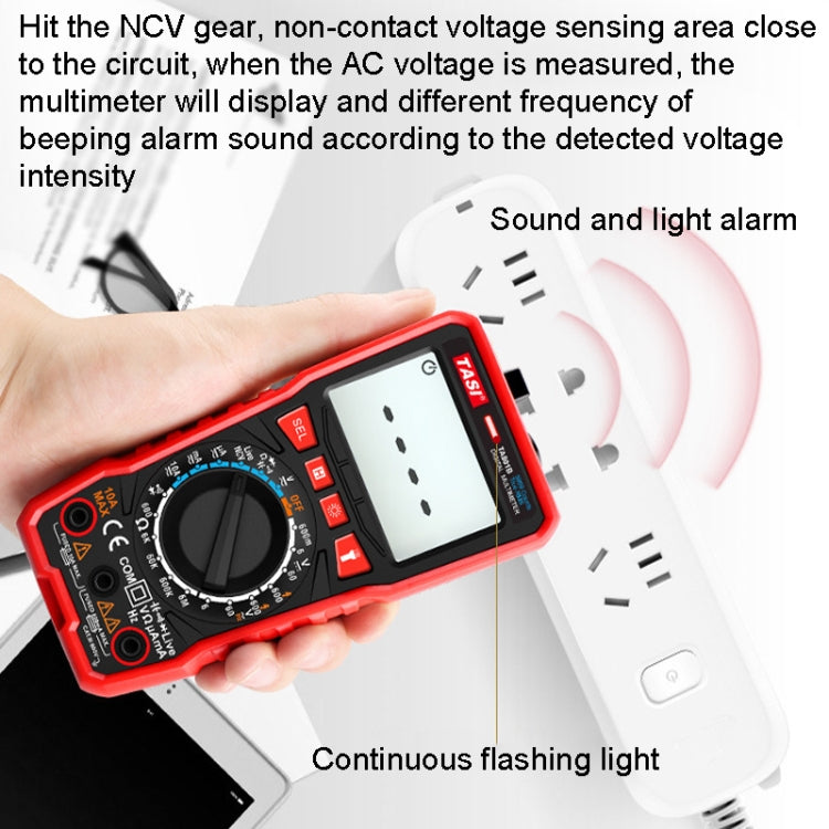 TASI TA801A Digital Multimeter Fully Automatic Multifunctional Digital Current Meter, TA801A