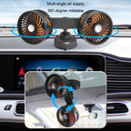 F6026 Large Suction Cup Vehicle-Mounted Double-Head Fan, F6026 USB, F6026 Cigarette Lighter with USB