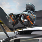 F6026 Large Suction Cup Vehicle-Mounted Double-Head Fan, F6026 USB, F6026 Cigarette Lighter with USB